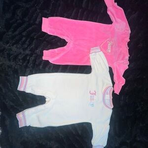 Juicy Couture Baby Rompers - Pink and White